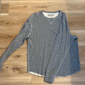 Gray Long Sleeve Crewneck Shirt